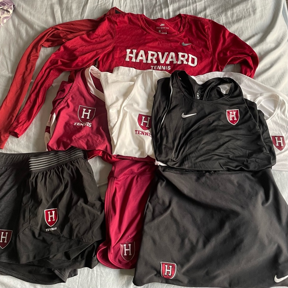 OFFICIAL Harvard athletics Tennis Clothes Gear, Skirt Skort Shorts Leggings